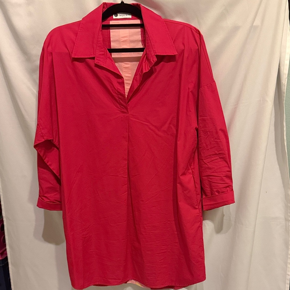 Caryn Lawn Contrast Back Stripe Tunic